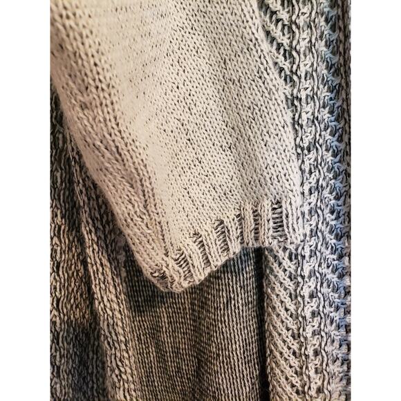 Simply Natural Peru 100% Alpaca Cardigan Sz Medium Open Front Gray Chunky Knit - Picture 13 of 13